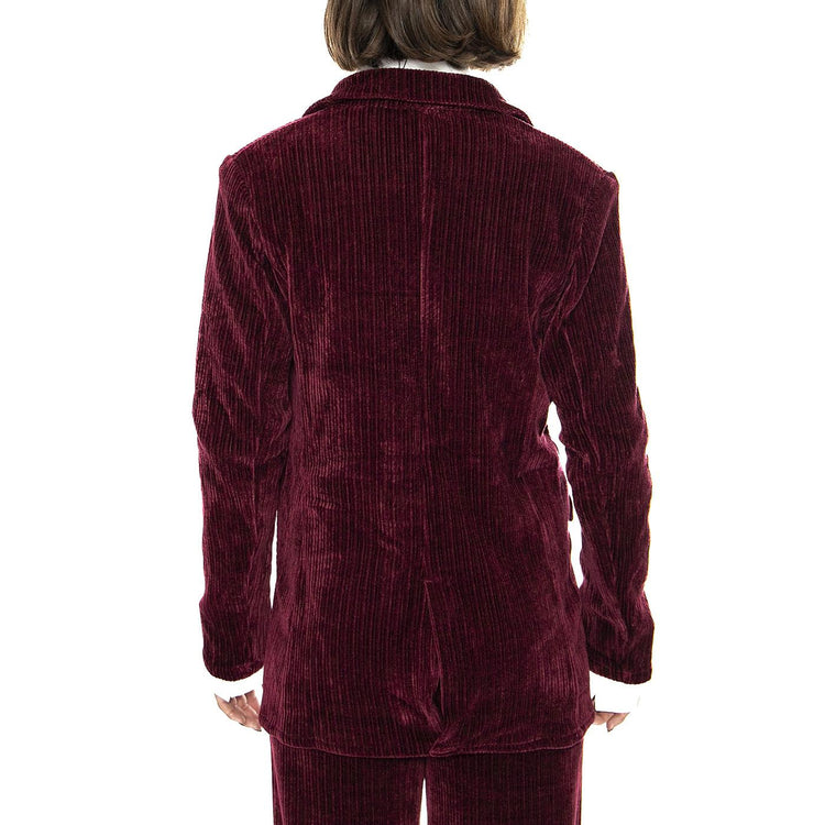 Blazer pana de terciopelo burdeos - Giacca Donna Bordeaux 43W/11234  WILD PONY 