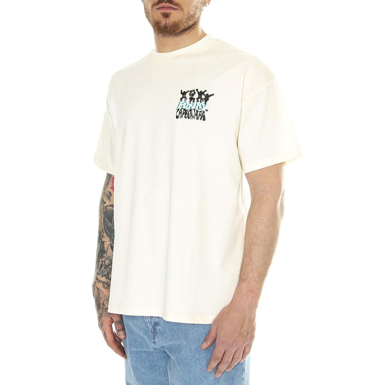 Cult Tee Off White - Maglieta Girocollo Uomo Beige FNKSS24-21012  FUNKY 