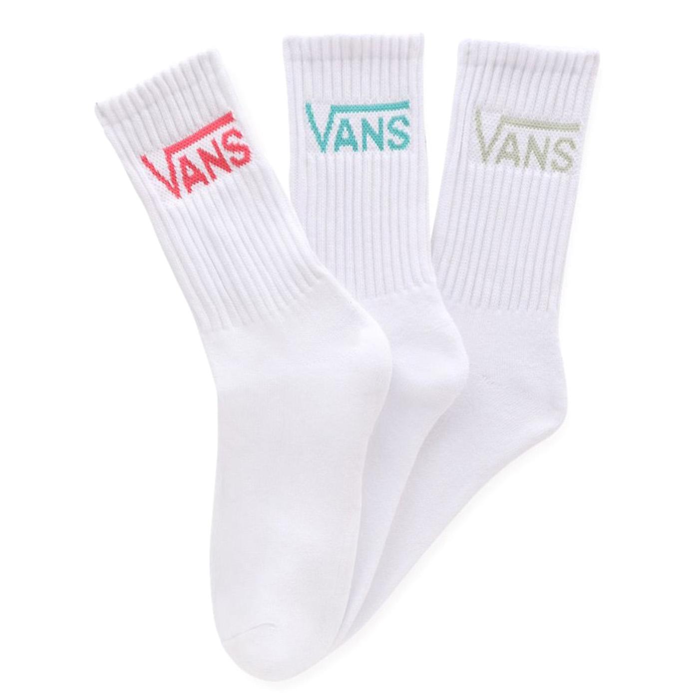 Wm Classic Crew 6.5-10 3-PK LINT - Set da Tre Paia di Clazini Bianchi VN0A49ZFBQH1  VANS 