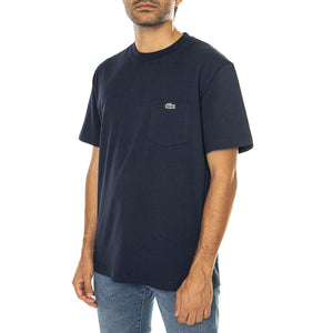 T-Shirt TH2827-166 - Maglietta Girocollo Uomo Blu TH2827-166  LACOSTE 