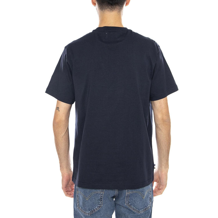 Small Logo T-Shirt -- Maglietta Girocollo Uomo Navy AA_ICON_TS006_11 . AQUASCUTUM 