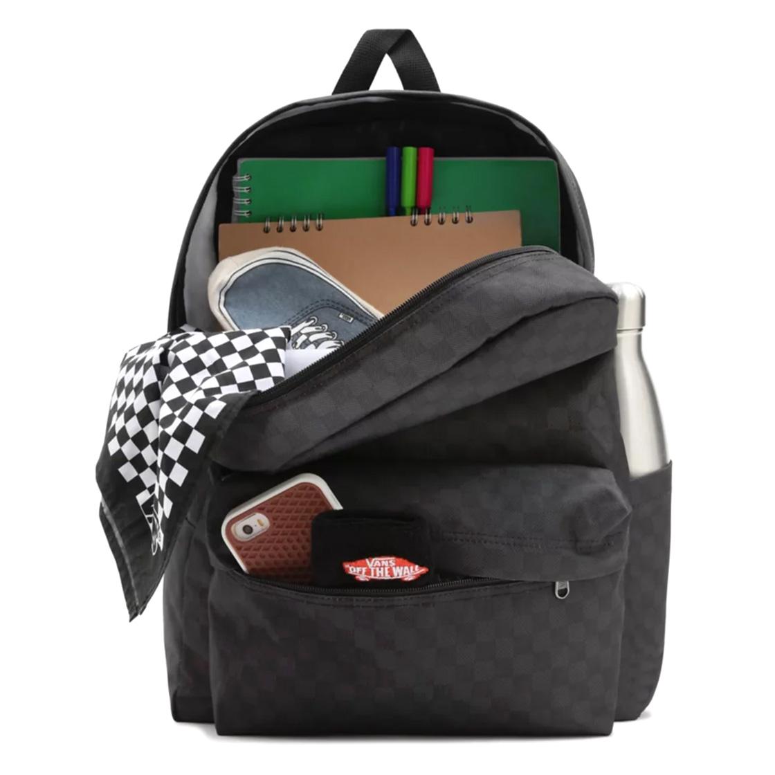 Mn Old Skool Check - Zaino Nero / Black / Charcoal VN0A5KHRBA51  VANS 