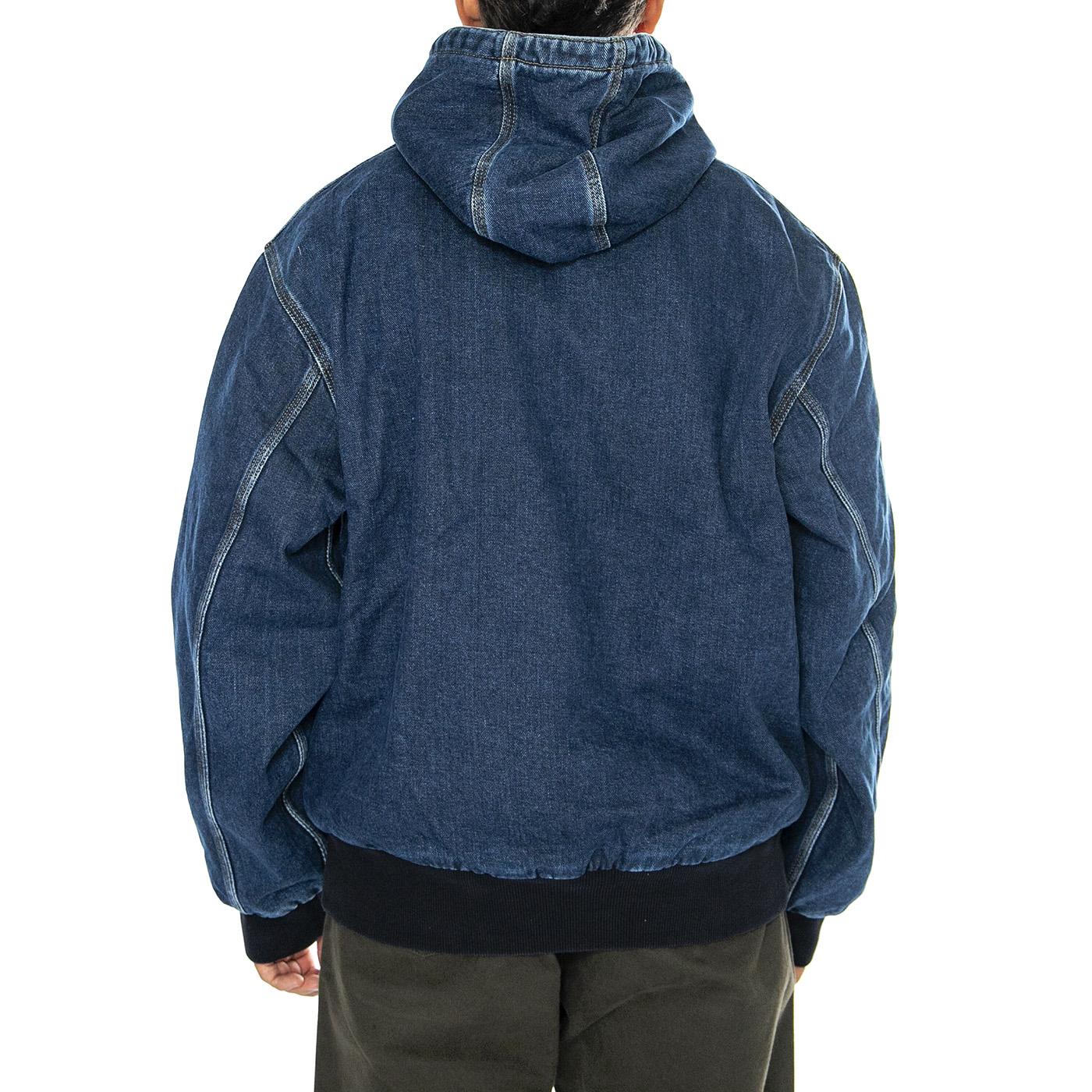OG Active Jacket Blue stone washed - Giacca con Cappuccio Uomo Denim Jeans Blu I032232.0106  CARHARTT WIP 