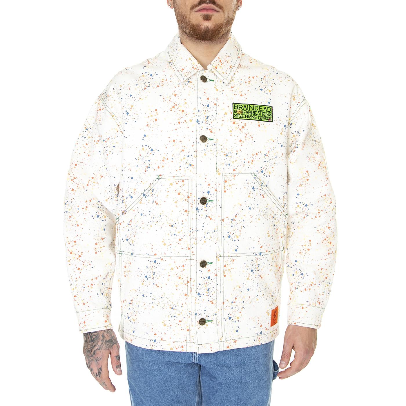 BD x DICKIES Gardening Jacket Whisper White - Giacca Uomo Bianca DK0A4YCRE921  DICKIES 