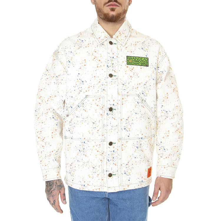 BD x DICKIES Gardening Jacket Whisper White - Giacca Uomo Bianca DK0A4YCRE921  DICKIES 