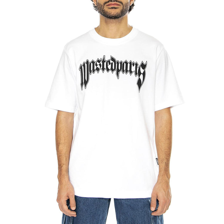 T-Shirt Pitcher White - Maglietta Girocollo Uomo Bianca T-SHIRT PITCHER - - WHITE  WASTED PARIS 