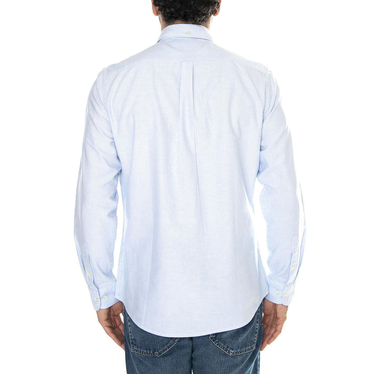 Striped Oxtown Tailored Shirt Sky Blue - Camicia Uomo Blu SS24-MSH5303-BL32  BARBOUR 