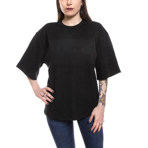 BURBANK REVERSE CREW BLACK 218031-BLACK  STUSSY 