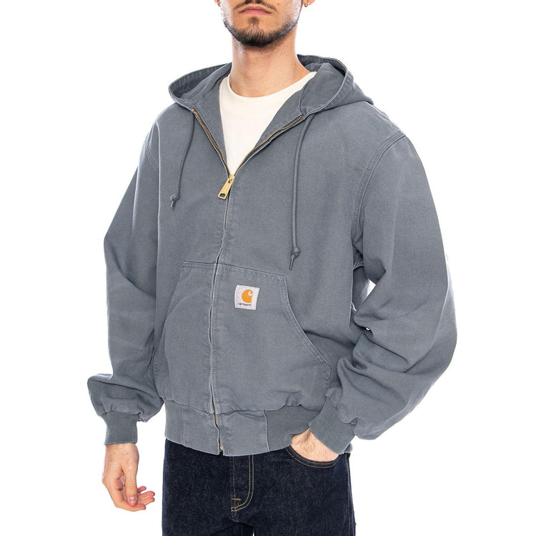 OG Active Jacket Cozy Blue - Giacca con Cappuccio e Zip Uomo Blu I034820 3IT4O CARHARTT WIP 