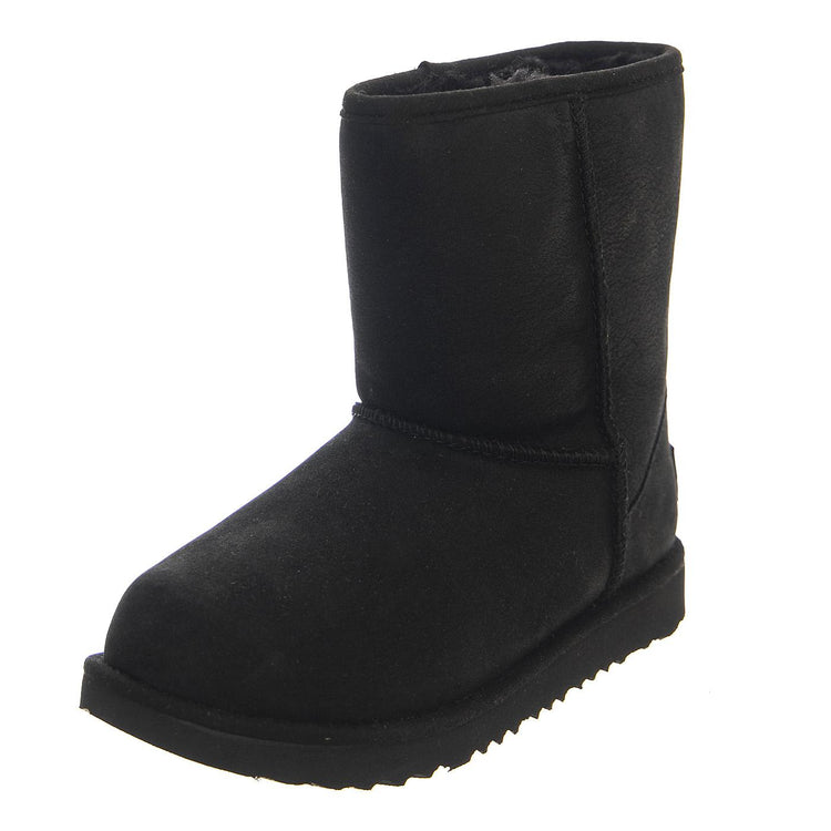Classic Weather Short II Black K - Stivaletti Bambino Neri UGKCLSWPBK1019646K  UGG 