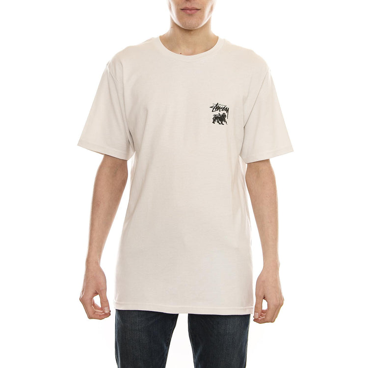 LION SHIELD TEE STONE 1904188-STONE  STUSSY 