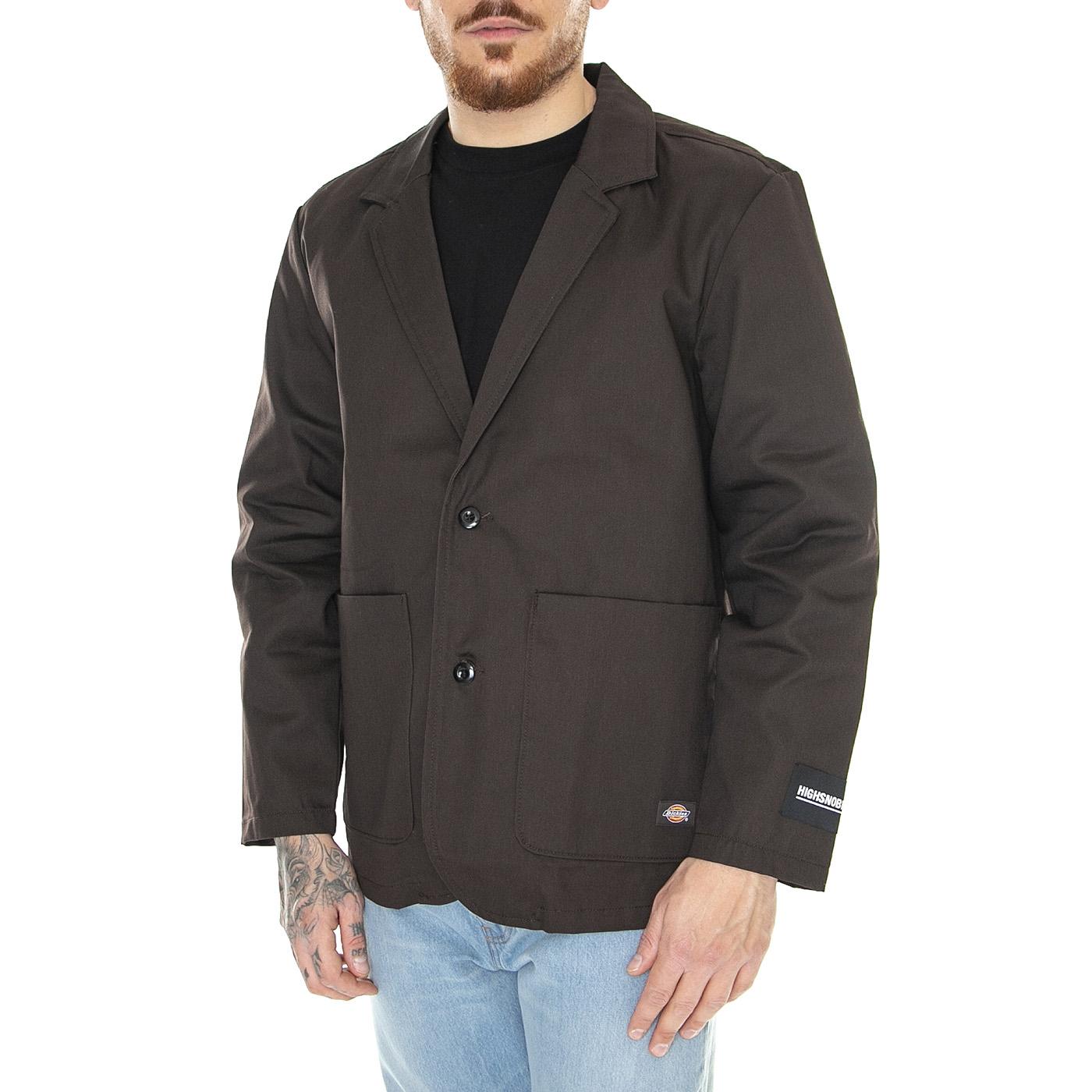 HIGHSNOBIETY X DICKIES Blazer Dark Brown - Giacca Estiva Monopetto Uomo Marrone DK0A4XXNDBX1  DICKIES 
