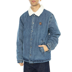 Beta Lined Coaches Jacket Worn Indigo - Giacca Denim Jeans Uomo Blu 03371-WNIDG . BRIXTON 