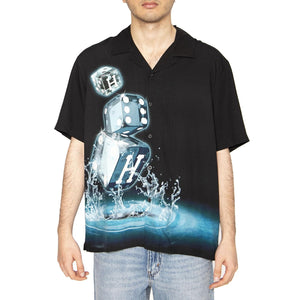Dice S/S Woven Top - Camicia Maniche Corte Uomo Multicolore BU00155-BLACK  HUF 