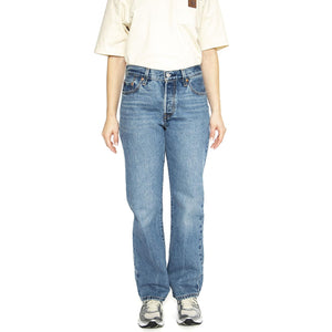 90's 501 Drew Me Light Indigo Worn In - Pantaloni Denim Jeans Donna Blu A1959-0005  LEVIS 