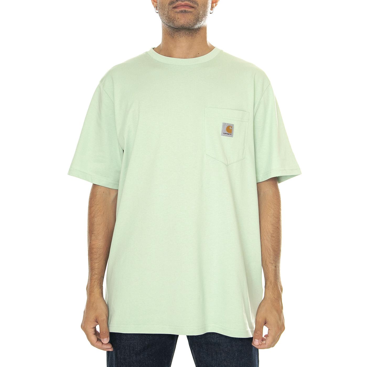 S/S Pocket T-Shirt Charm Green - Maglietta Girocollo Uomo Verde I030434.29RXX  CARHARTT WIP 