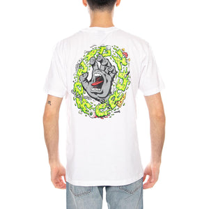 Slime Scream White - Maglietta Girocollo Uomo Bianca SCA-TEE-12777 White SANTA CRUZ 