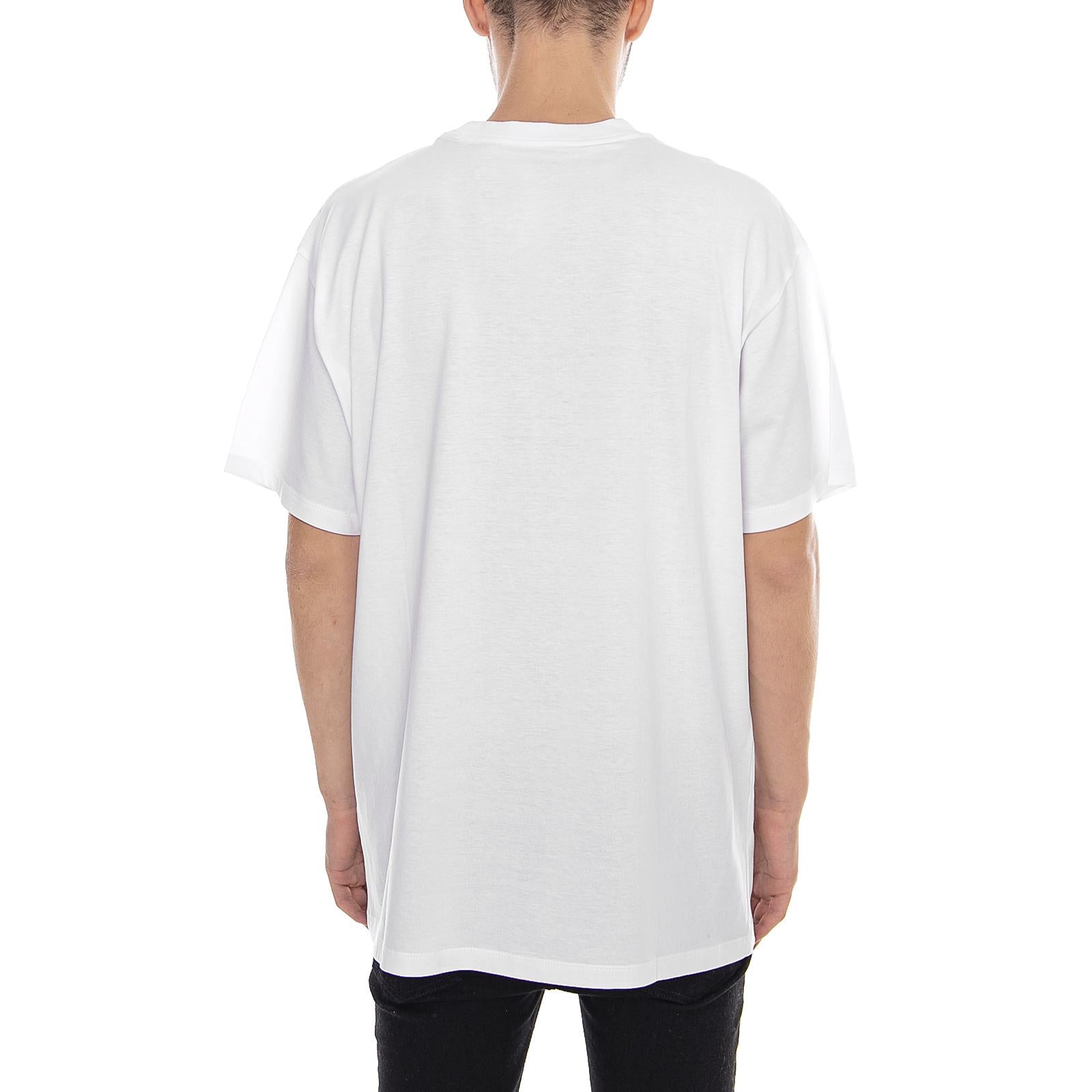 S/S Script Embroidery T-Shirt White / Black - Maglietta Girocollo Uomo Bianca I025778.03-White / Black  CARHARTT WIP 