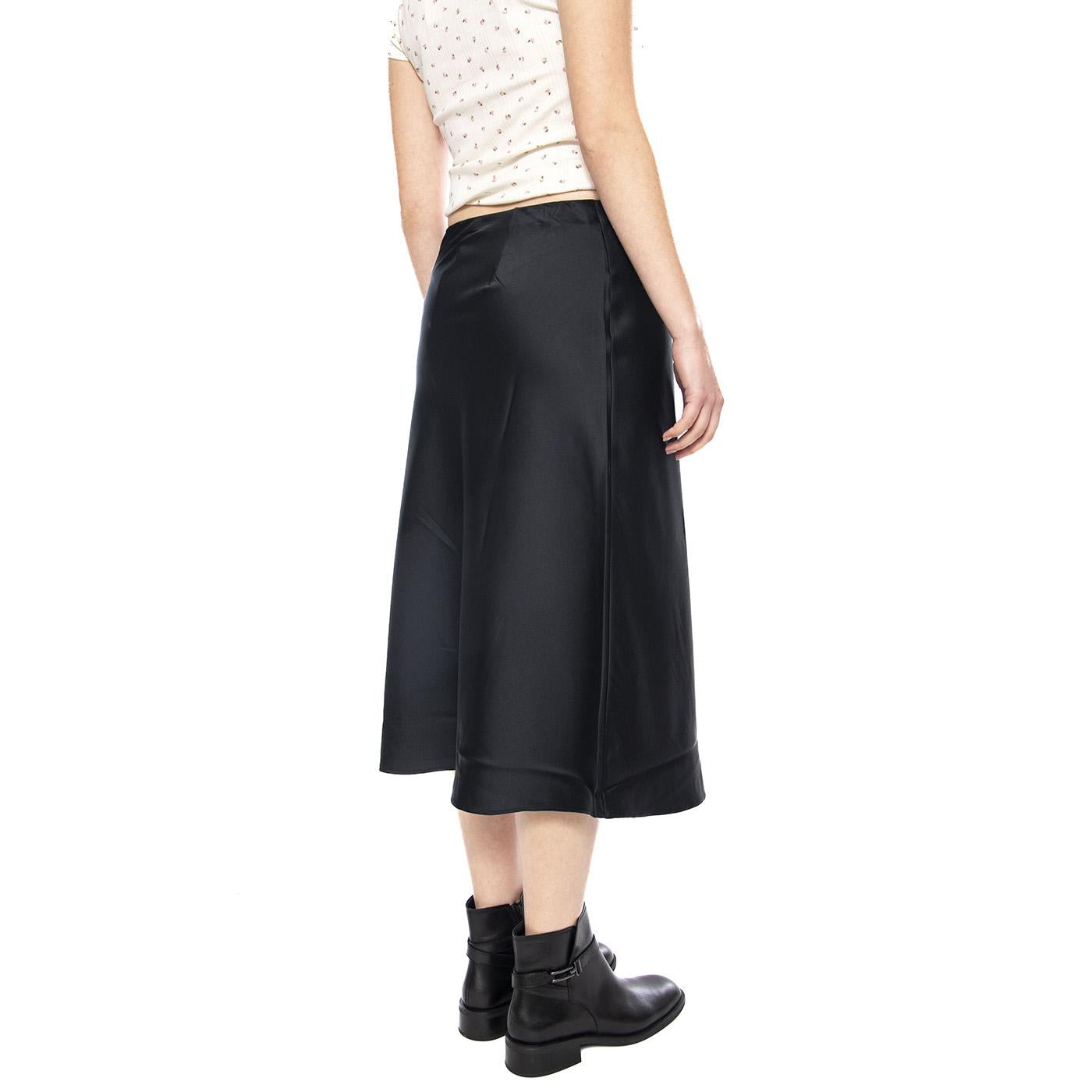 Ariel Midi Slip Skirt - Anthracite Night - Gonna Lunga Nera 0060P 0000 LEVIS 