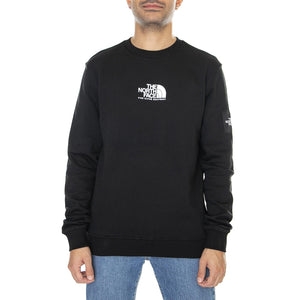 M Seasonal Fine Crew Tnf Black - Felpa Girocollo Uomo Nera NF0A7X36JK31  THE NORTH FACE 