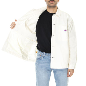 Contrast Shirt Jacket Unbleached - Giacca Estiva Uomo Bianca 121160042-UBL  OBEY 