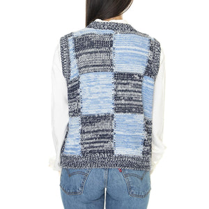 Obey Mira Sweater Vest Aacademy Navy Multi - Cardigan Donna Multicolore 251810007-ANV  OBEY 
