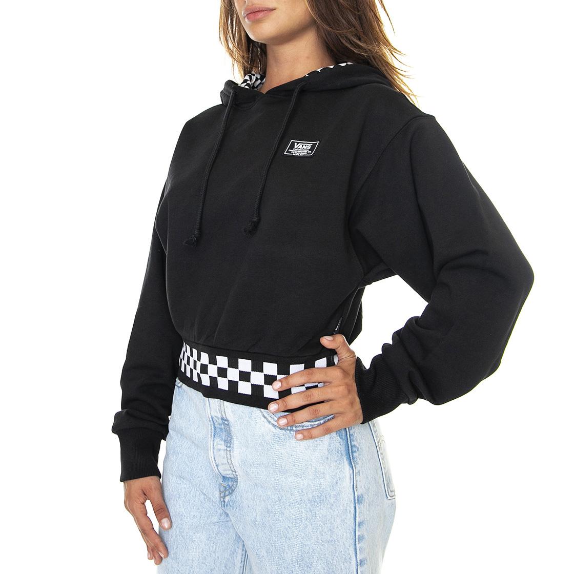 Wm Boom Boom 66 - Felpa con Cappuccio Donna Nera VN0A5JGDBLK1  VANS 