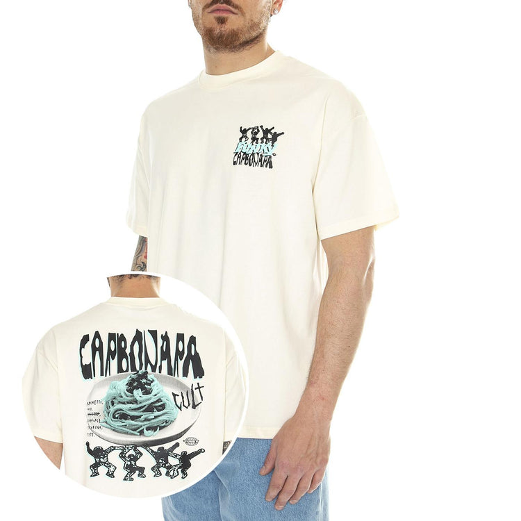 Cult Tee Off White - Maglieta Girocollo Uomo Beige FNKSS24-21012  FUNKY 