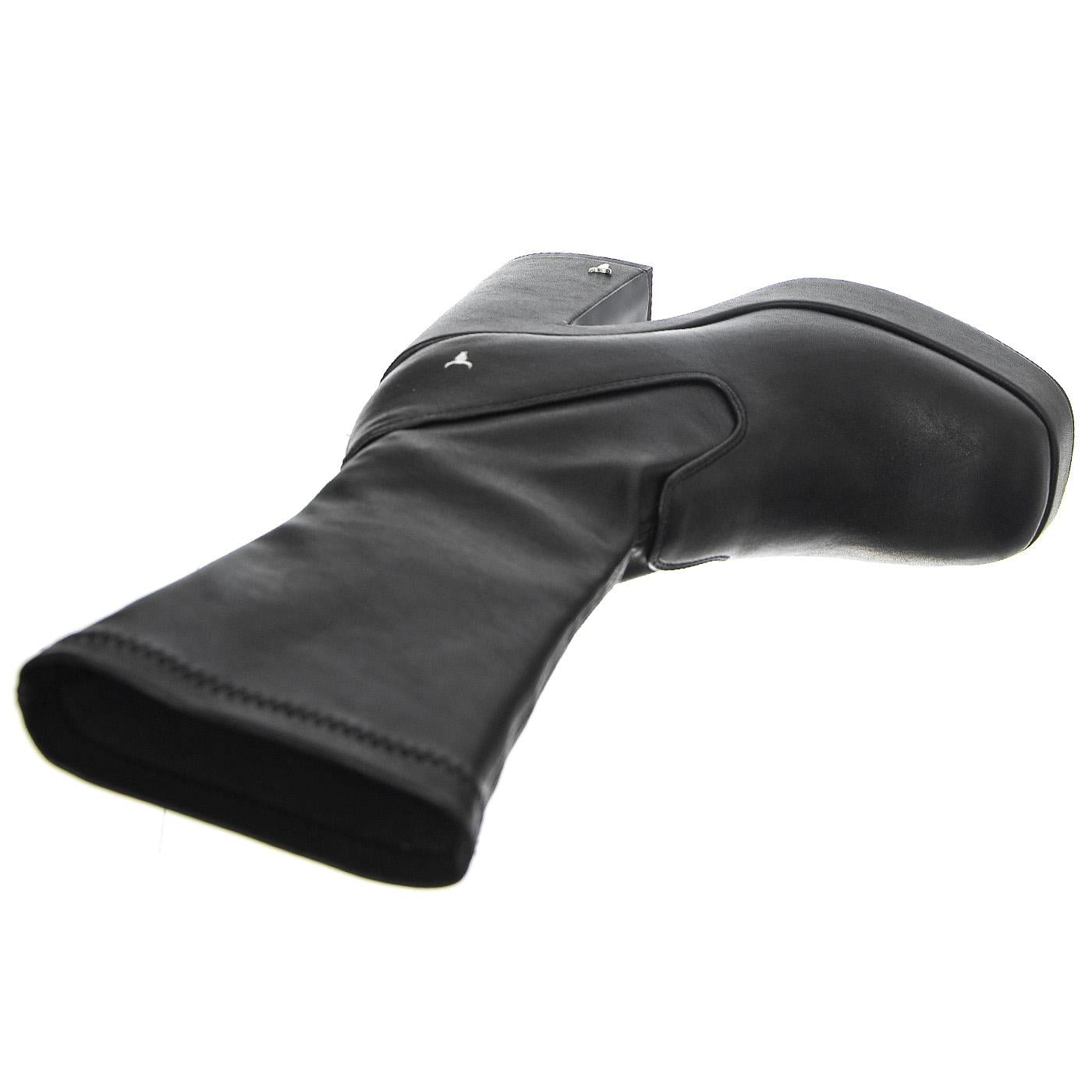 Hidden Black Stretch Pu - Stivali Donna Neri WSSHIDDEN-BLK . WINDSOR SMITH 