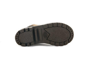 Pampa Hi Cuff Wp Oz Mahogany - Scarpe Stringate Profilo Alto Bambini Marroni PAK57216-257-M  PALLADIUM 