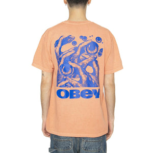 Obey Eyes In My Head Classic Pigment Tee - Maglietta Girocollo Uomo Arancione 163813747-SNC  OBEY 