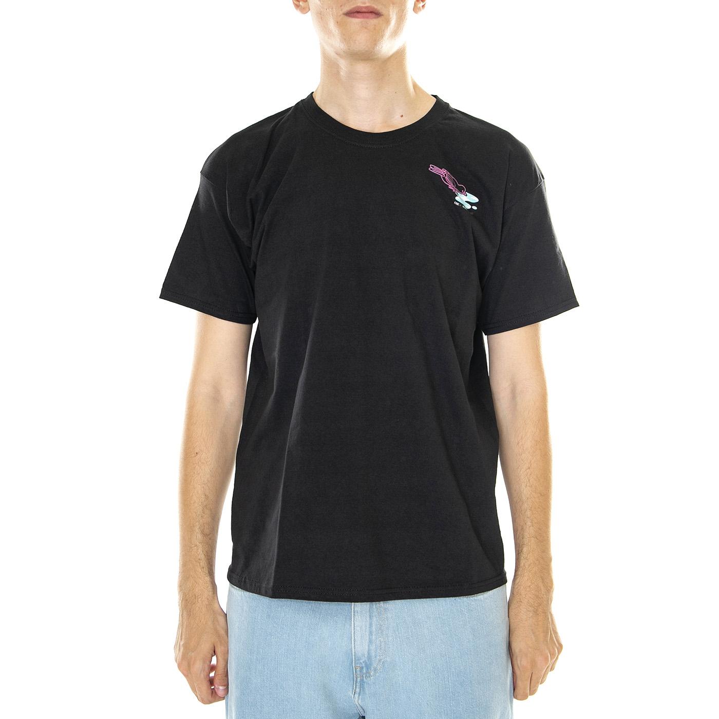 M' Erk14 For London 01 Black - Maglietta Girocollo Uomo Nera ERK14-01  LONDON STORE 