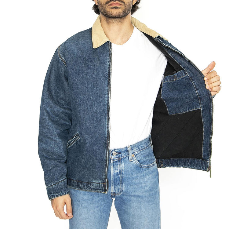 OG Detroit Jacket Blue / Dusty H Brown - Giacca Denim Jeans Uomo Blu I034734.2XN4Q  CARHARTT WIP 