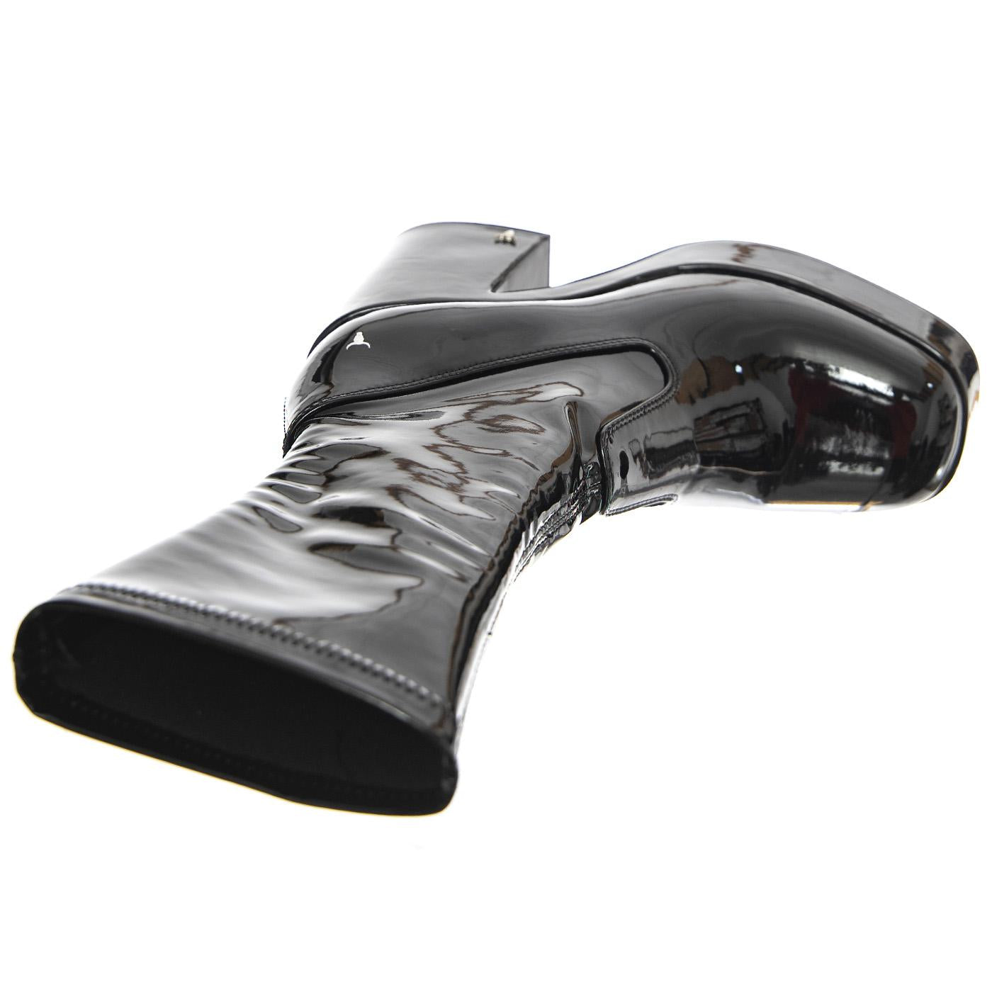 Hedonist Black Stretch Patent PU - Stivali Donna Neri WSSHEDONIST-BLK  WINDSOR SMITH 