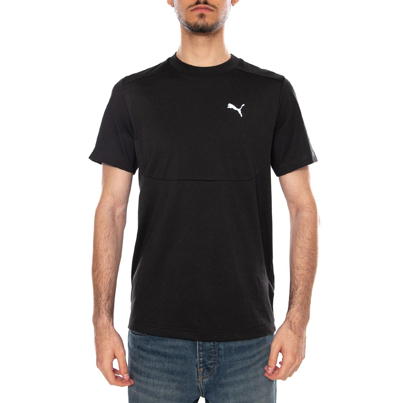 PUMATECH TEE BLACK - Maglietta Girocollo Uomo Nera 692180 01 PUMA 