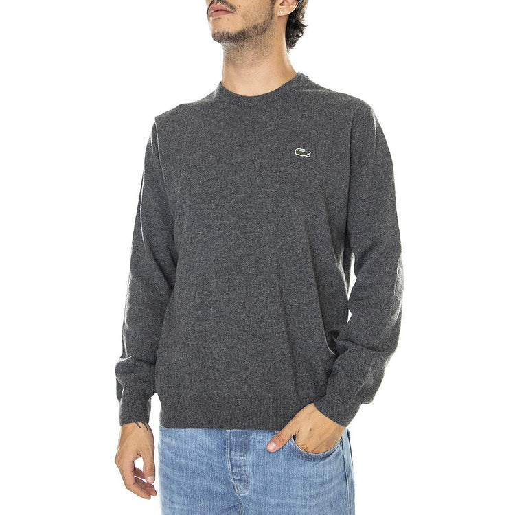 Pullover-EL6 - Maglione Girocollo Uomo Grigio AH3449-EL6  LACOSTE 