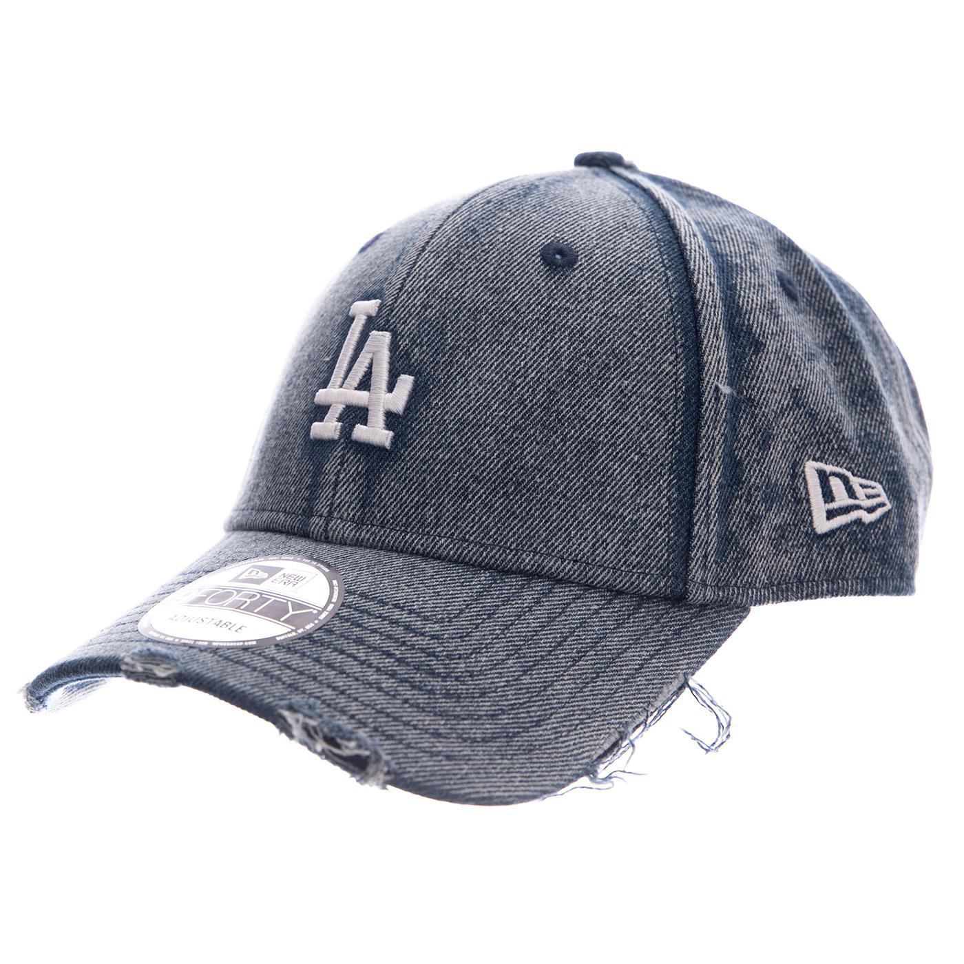 9FORTY® LOS ANGELES DODGERS PAB ACID WASH DENIM - Cappellino con Visiera Denim Jeans Blu 60856240 ACD NEW ERA 