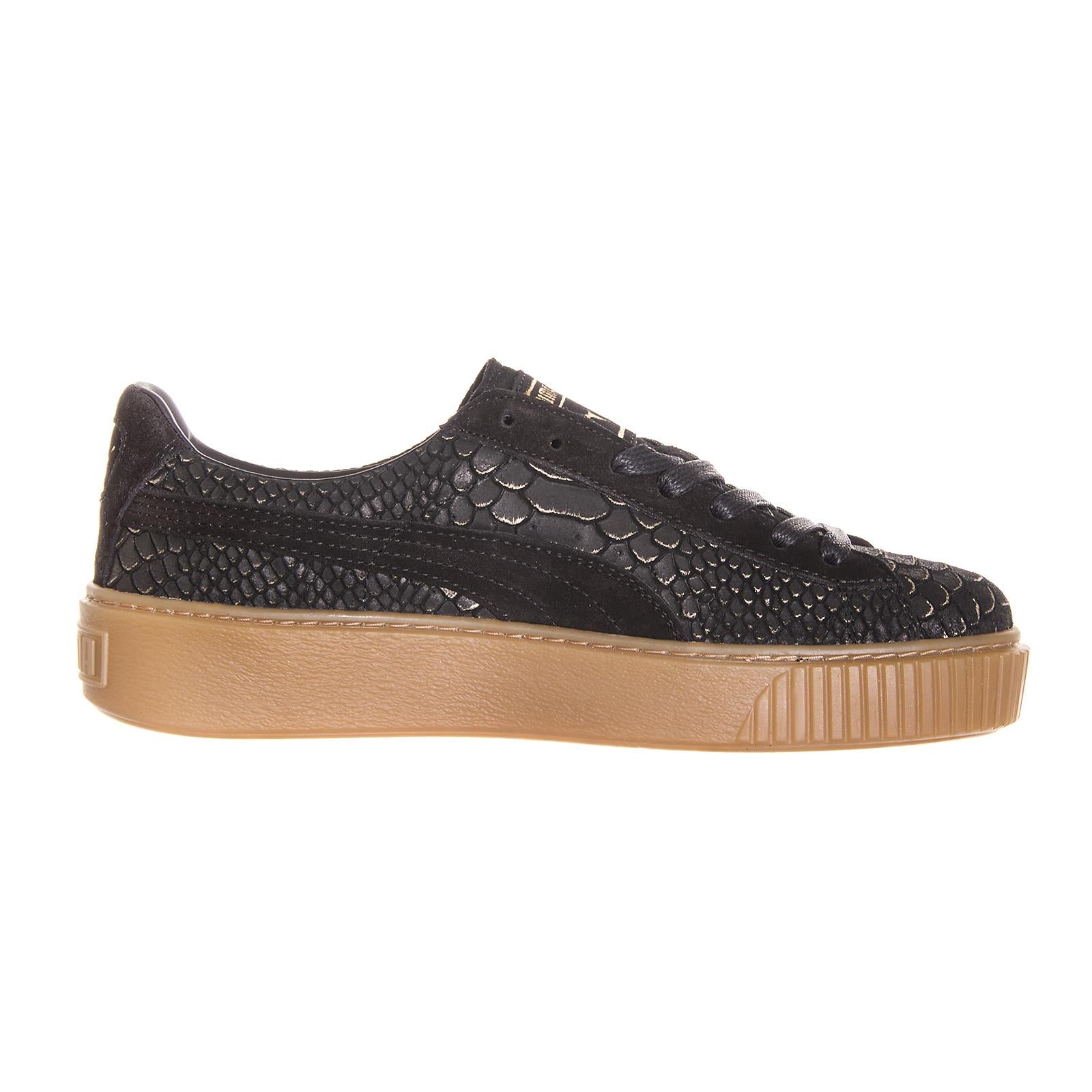 Puma Platform ExotSkinWn s Puma Black-Gold 363377-001  PUMA 