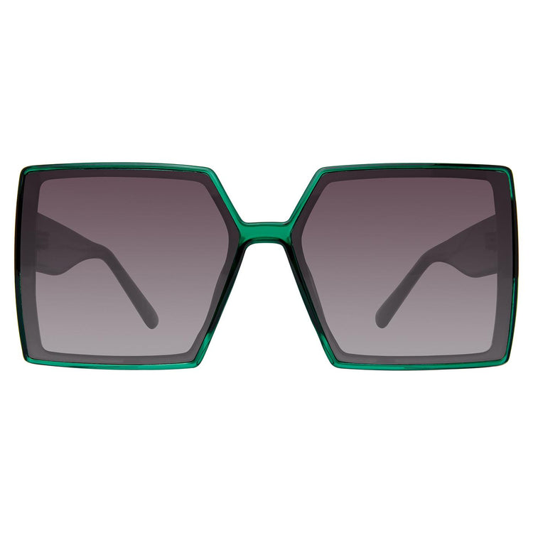 Deja Crystak Green Smoke Gradient - Occhiali da Sole Verdi SMAX17256  STEVE MADDEN 