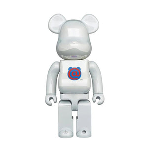 1st Model White Chrome Be@rbrick Multi 400% - Toy Medicom Multicolore MDTMODEL  MEDICOM TOY 