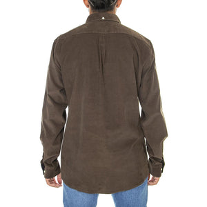 Ramsey Tailored Shirt Brown - Camicia Uomo Marrone FW22-MSH5001-BR71  BARBOUR 
