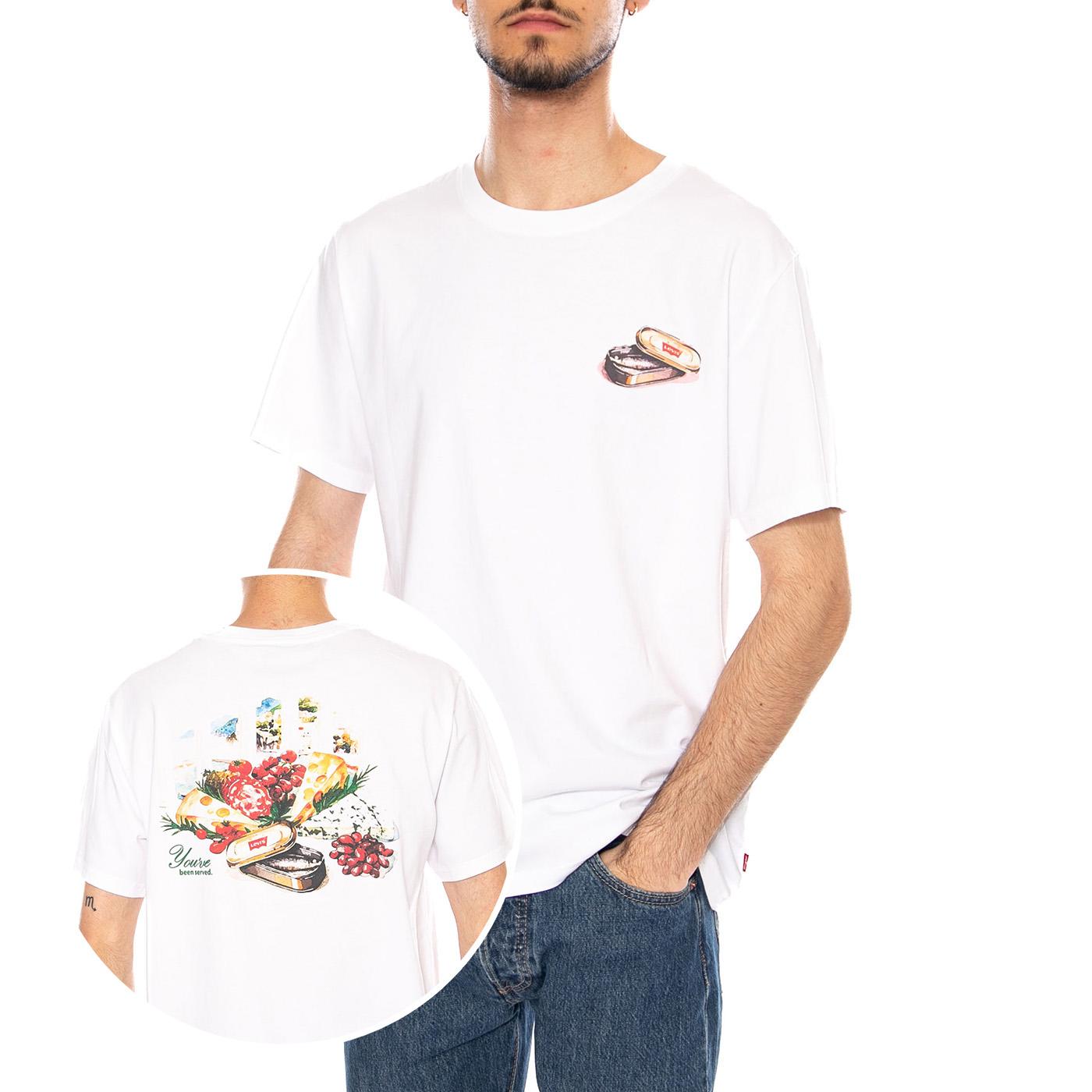 SS RELAXED FIT TEE - COASTAL CREATIVE FRESH AND SMOOTH PUMICE STONE - Maglietta Girocollo Uomo Bianca 16143 2386 LEVIS 
