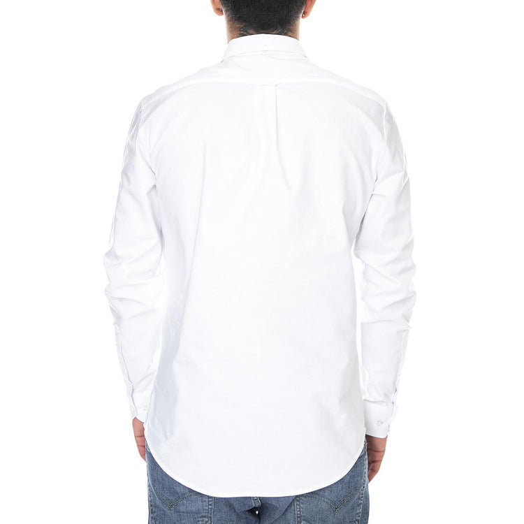 Brewer LS BD Shirt White - Camicia Uomo Bianca F4WSB060 104 FARAH 