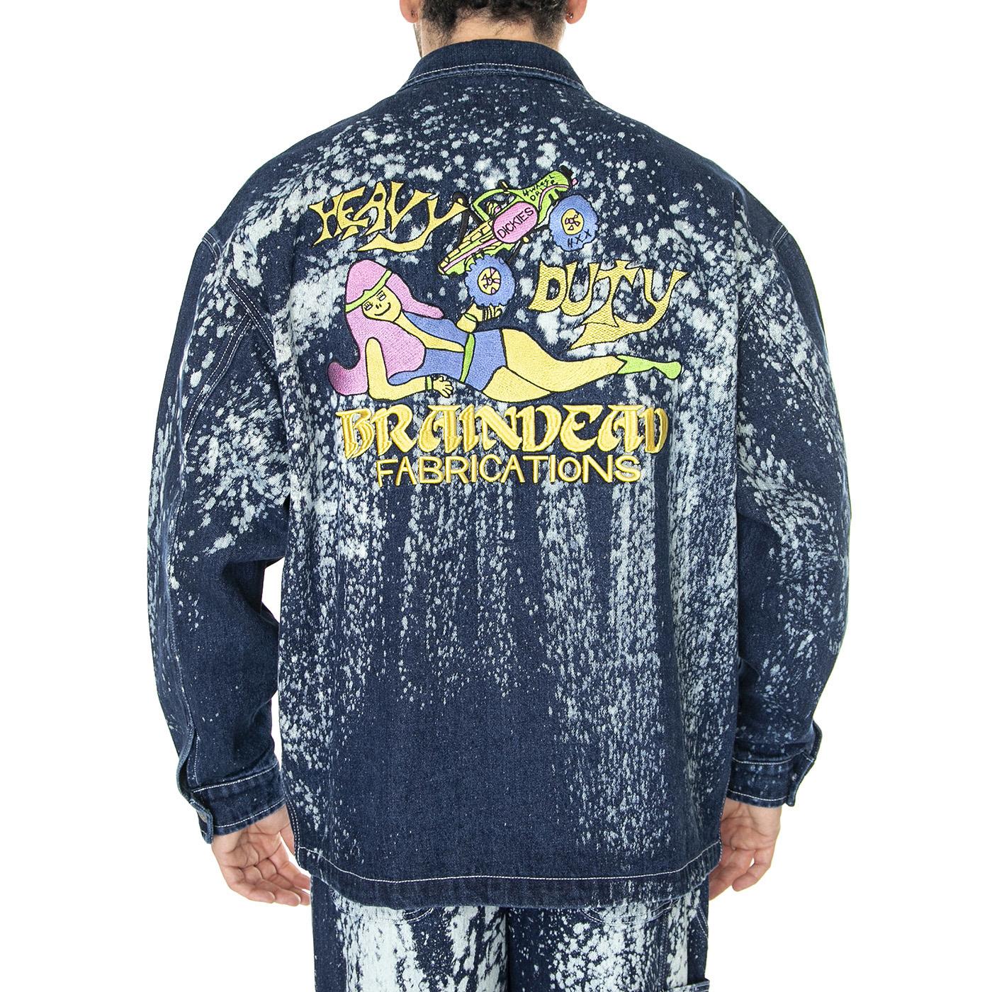 BD x DICKIES Gardening Jacket Bleached Denim - Giacca Uomo Blu Denim / Multicolore DK0A4YCQE971  DICKIES 