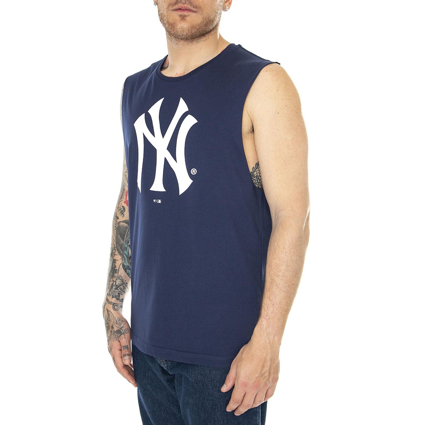 New York Yankees Primary Logo Graphic Tank navy - Canotta Uomo Blu 00SG-926N-NK-TYT  FANATICS 