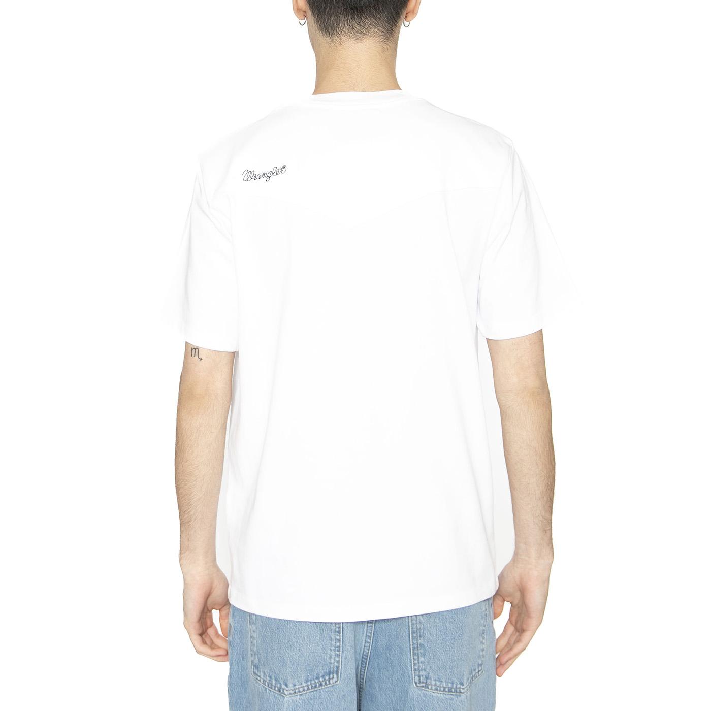 Blue Bell Tee White - Maglietta Girocollo Uomo Bianca 112362787  WRANGLER 