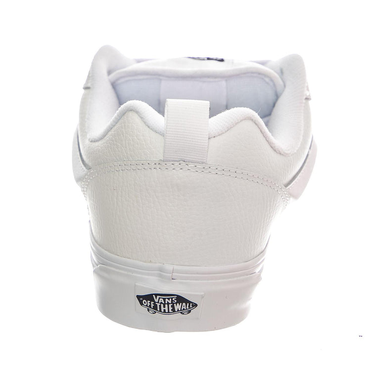 Knu School Leather True White - Scarpe Profilo Basso Uomo Bianche VN0009QCW001  VANS 