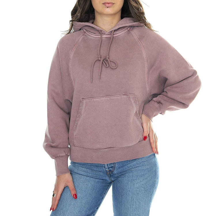 W' Hooded Taos Sweat Daphne /garment dyed - Felpa con Cappuccio Donna Rosa I032920.1XFGD  CARHARTT WIP 