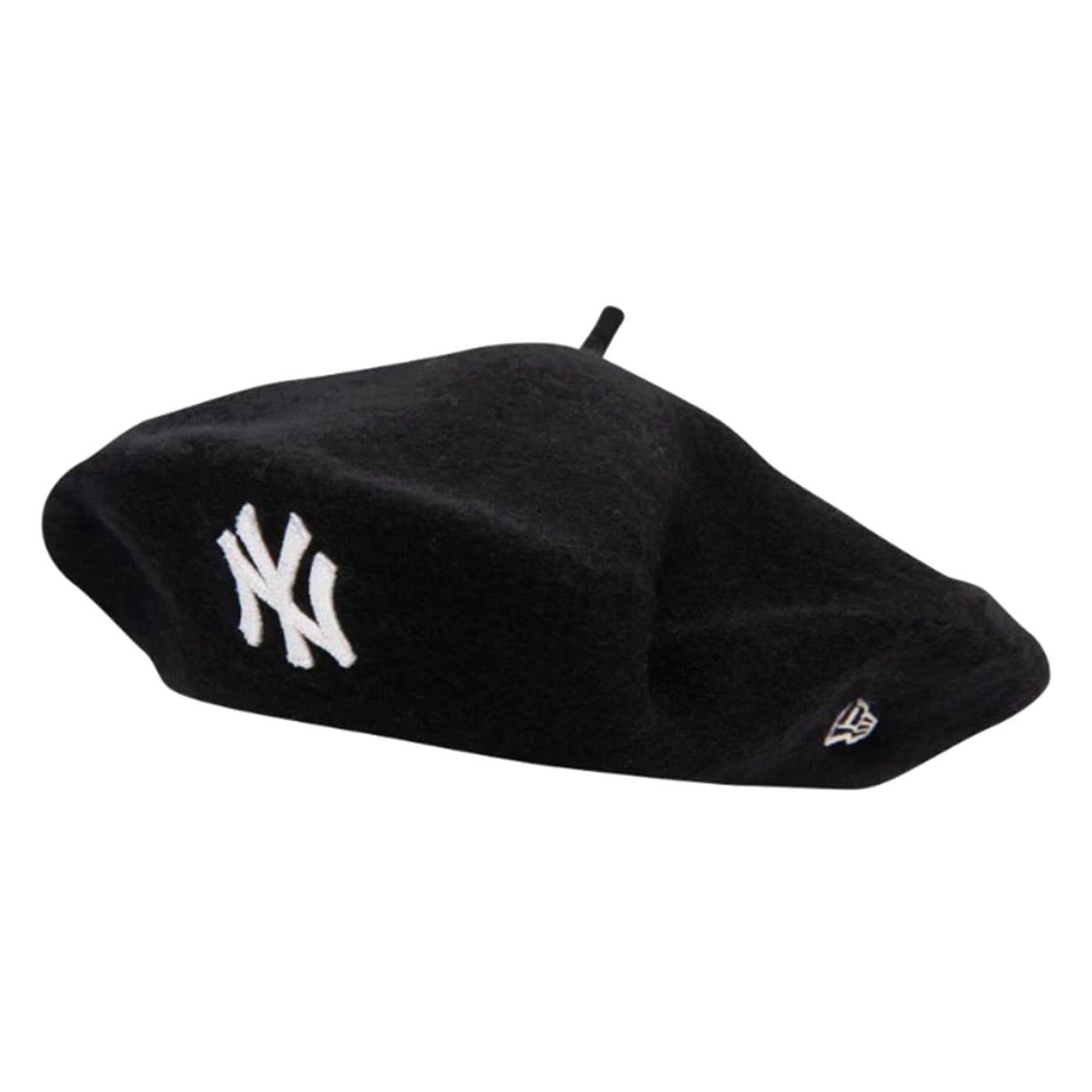 WMNS Wool Beret Black New York Yankees - Berretto Nero con logo a contrasto 60565469  NEW ERA 