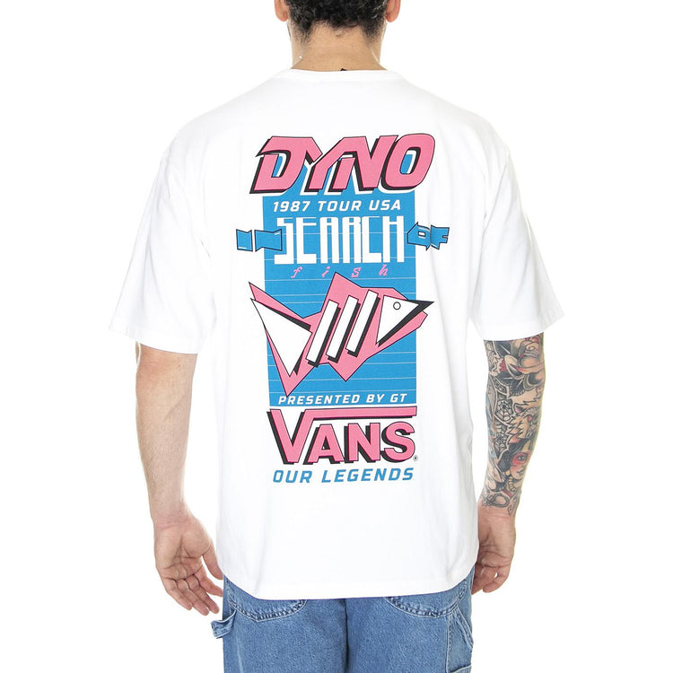 Our Legends Poster SS Tee Dyno White - Maglietta Girocollo Uomo Bianca VN0008D9WHT1  VANS 